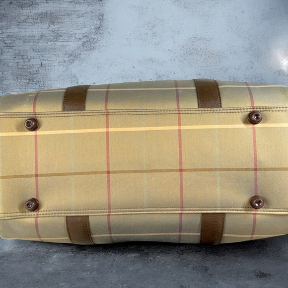 Burberry;s Nova Check Leather Trimmed Weekender Bag - Picture 7 of 14